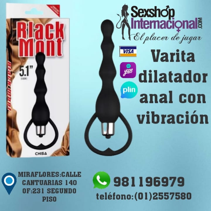 DILATADOR VARITA ANAL CON VIBRACION - DE SILICONA -SEXSHOP MIRAFLORES 981196979 